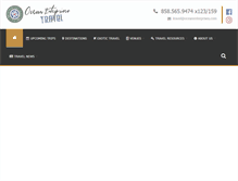 Tablet Screenshot of oceanenterprisestravel.com